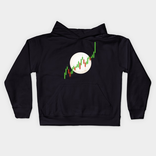 Heartbeat Candlestick Chart Exchange Stock Market Kids Hoodie by shirtontour